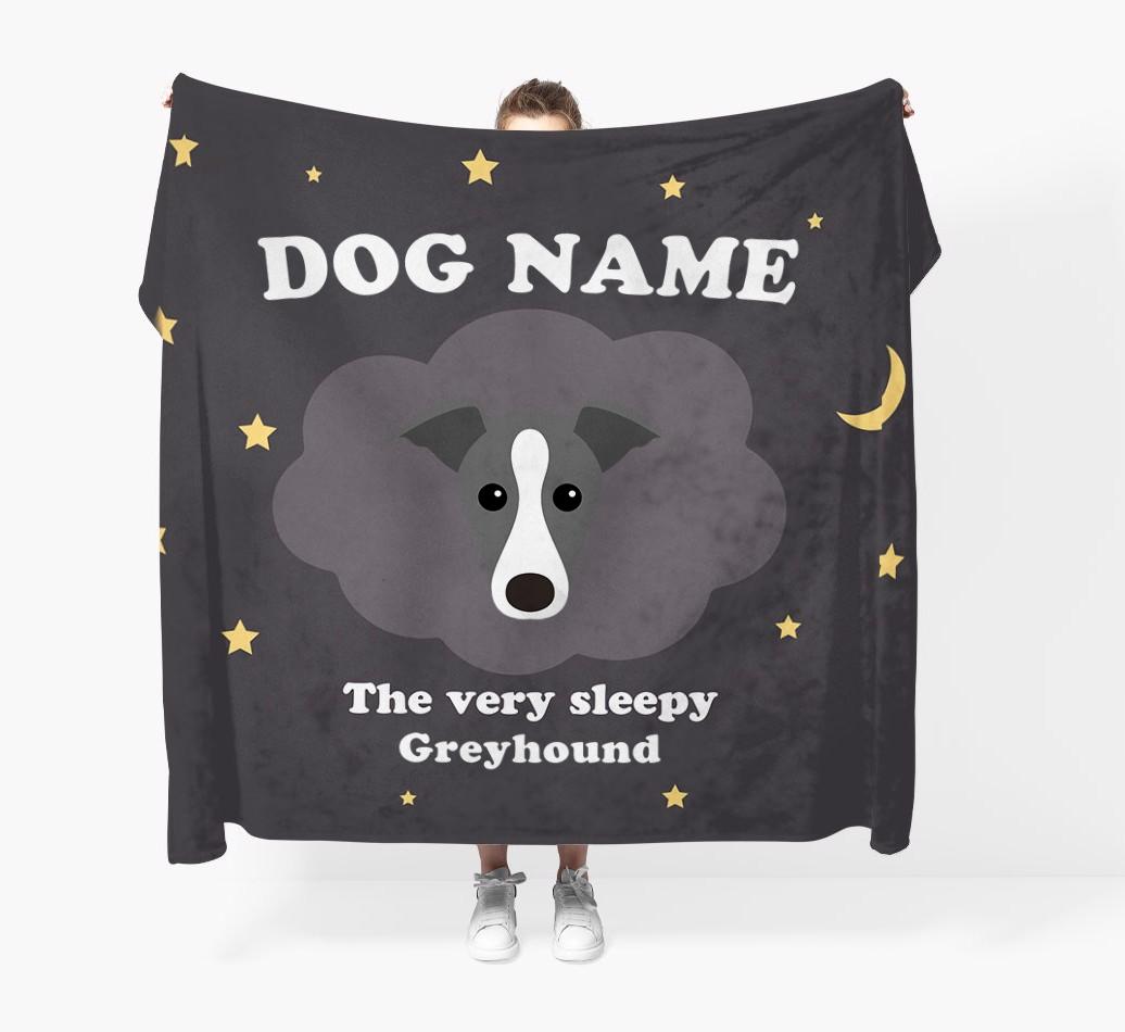 The Very Sleepy...: - Personalized {breedFullName} Throw Blanket