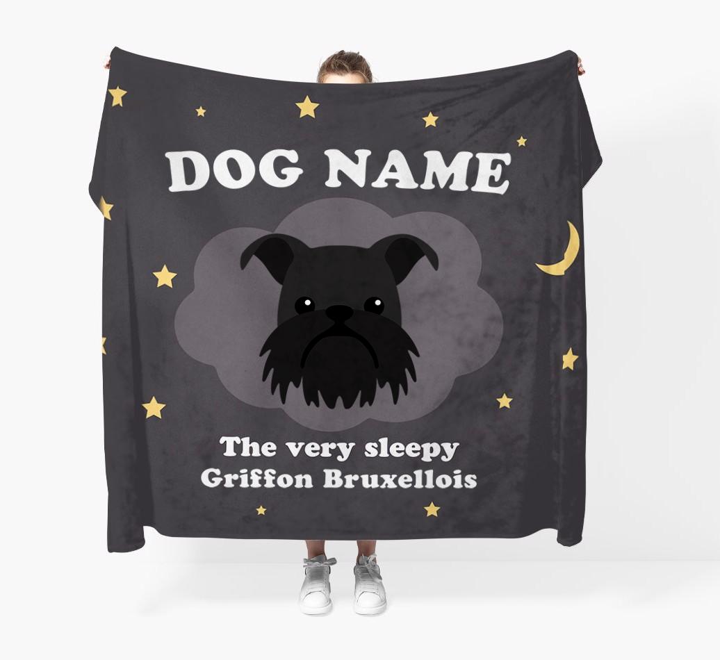 The Very Sleepy...: - Personalized {breedFullName} Throw Blanket