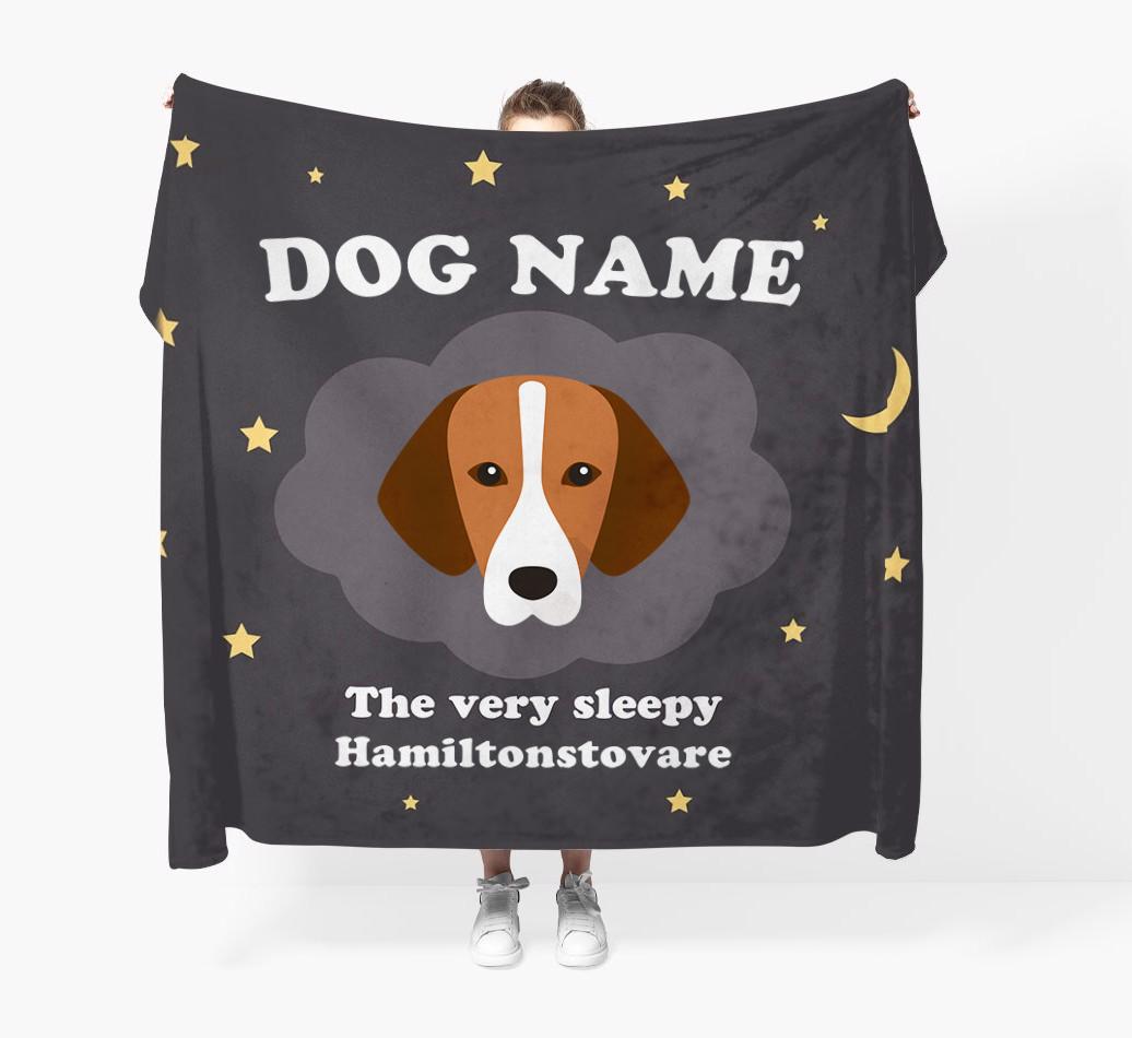 The Very Sleepy...: - Personalized {breedFullName} Throw Blanket