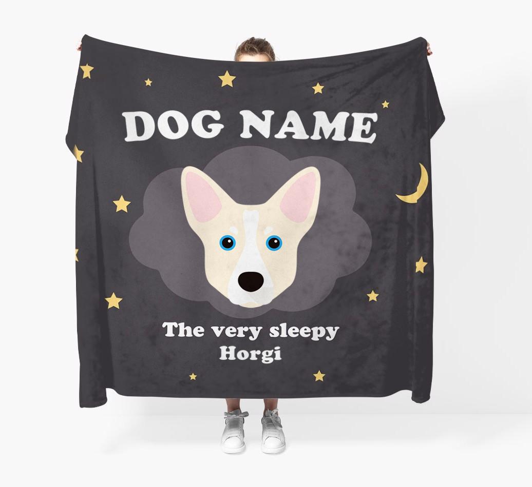 The Very Sleepy...: - Personalized {breedFullName} Throw Blanket