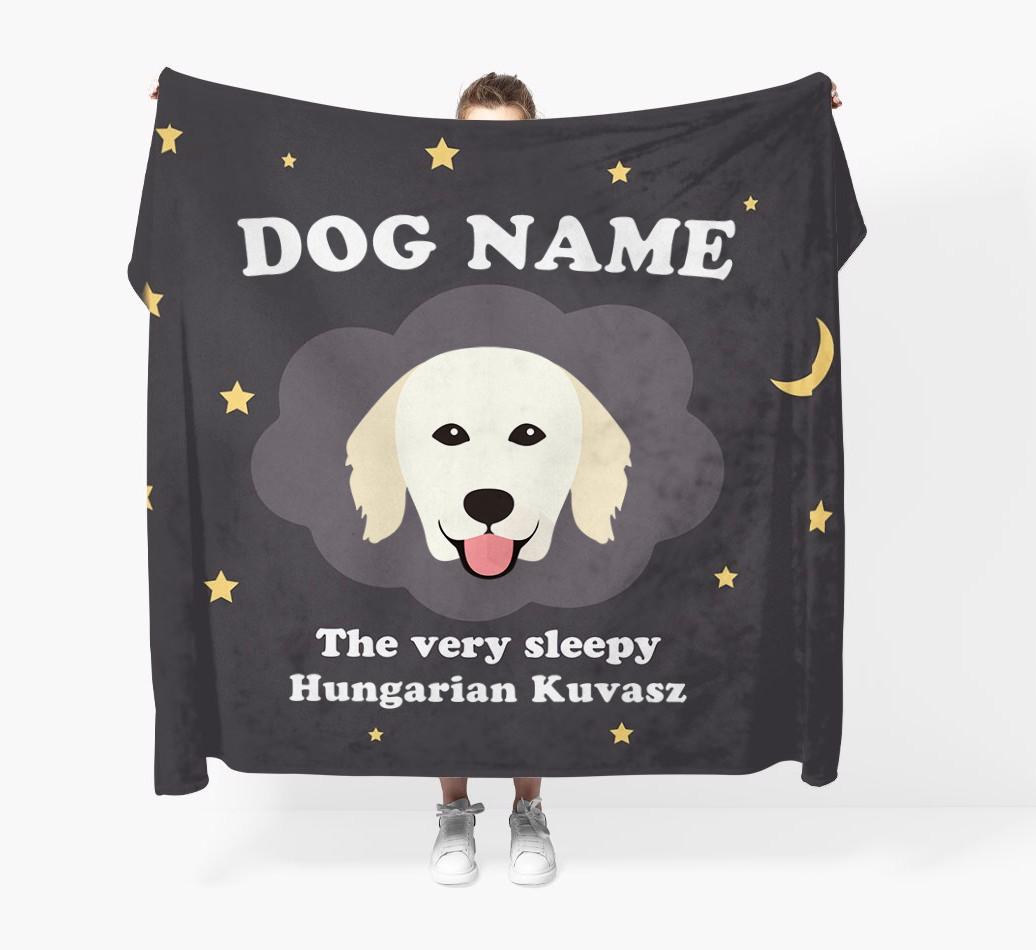 The Very Sleepy...: - Personalized {breedFullName} Throw Blanket