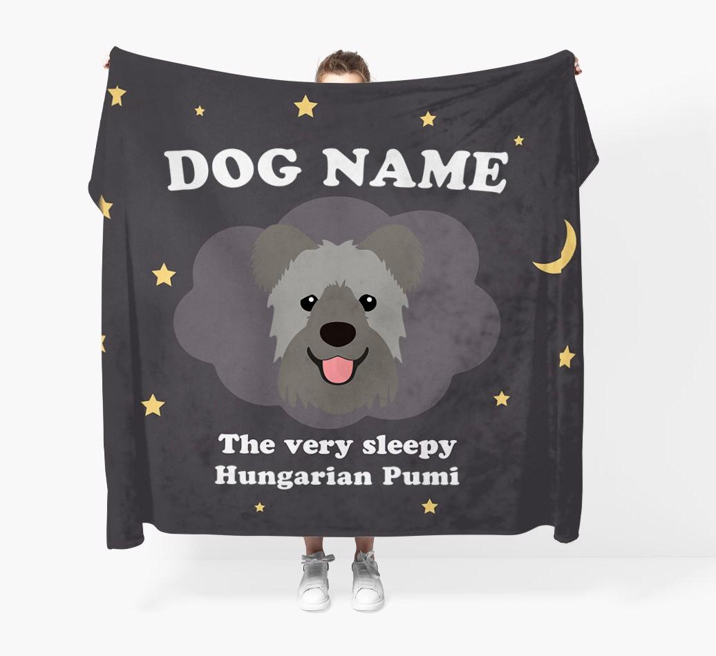 The Very Sleepy...: - Personalized {breedFullName} Throw Blanket