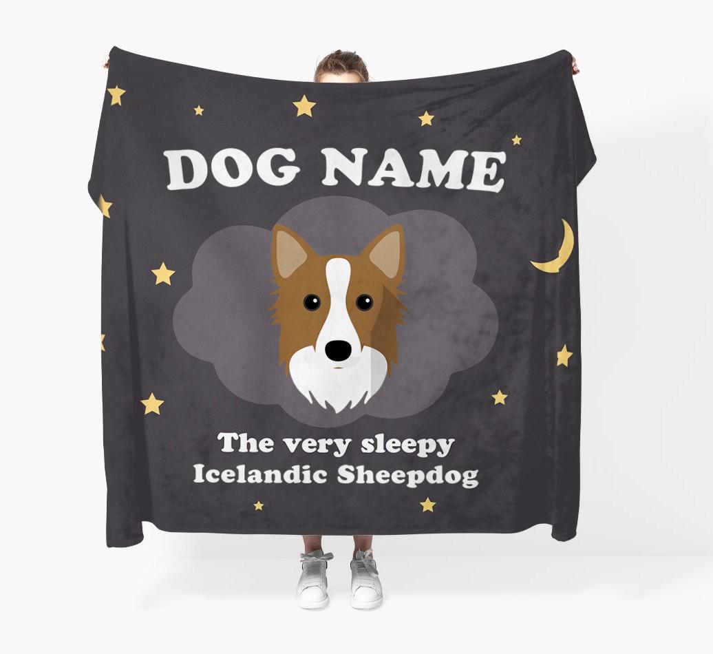 The Very Sleepy...: - Personalized {breedFullName} Throw Blanket