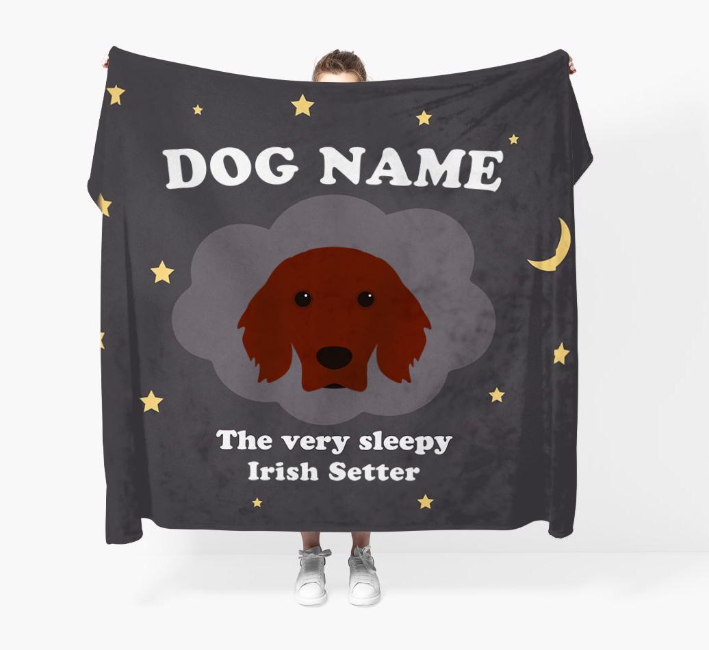 The Very Sleepy...: - Personalized {breedFullName} Throw Blanket