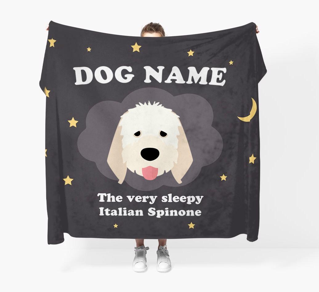 The Very Sleepy...: - Personalized {breedFullName} Throw Blanket