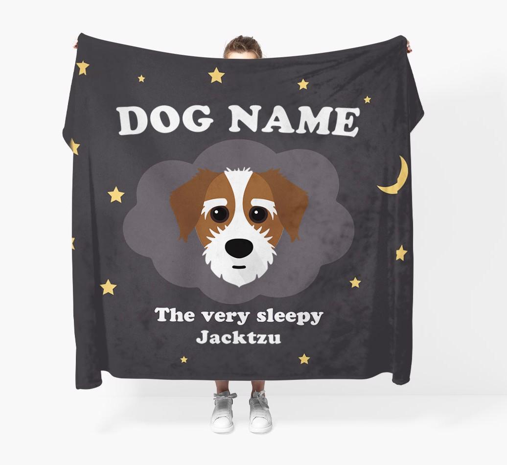 The Very Sleepy...: - Personalized {breedFullName} Throw Blanket
