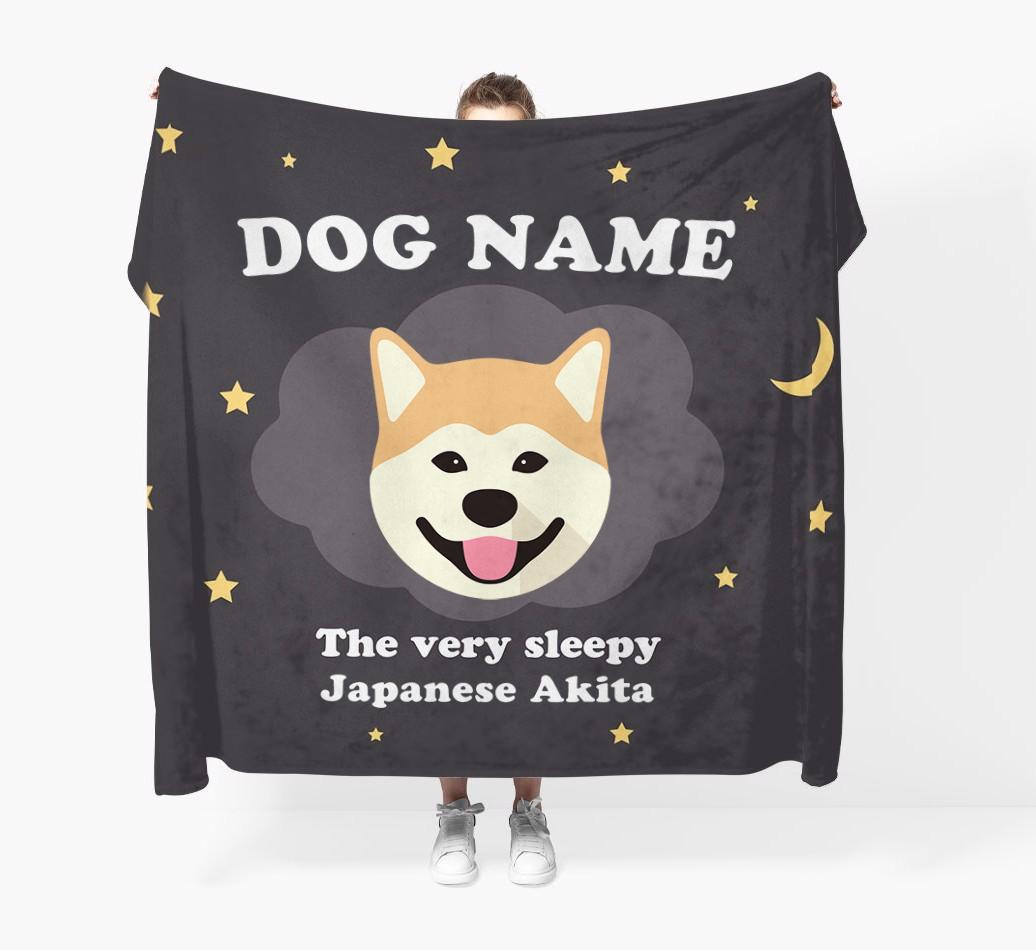 The Very Sleepy...: - Personalized {breedFullName} Throw Blanket