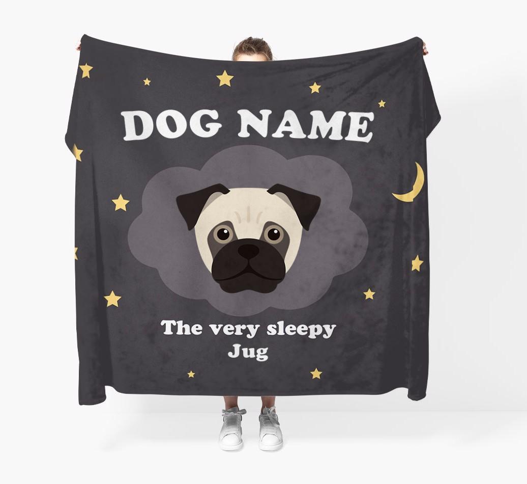 The Very Sleepy...: - Personalized {breedFullName} Throw Blanket