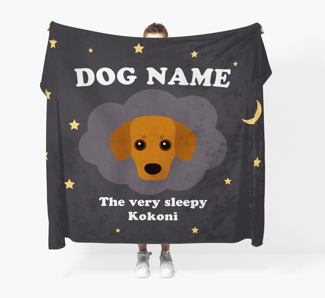 The Very Sleepy...: - Personalized {breedFullName} Throw Blanket
