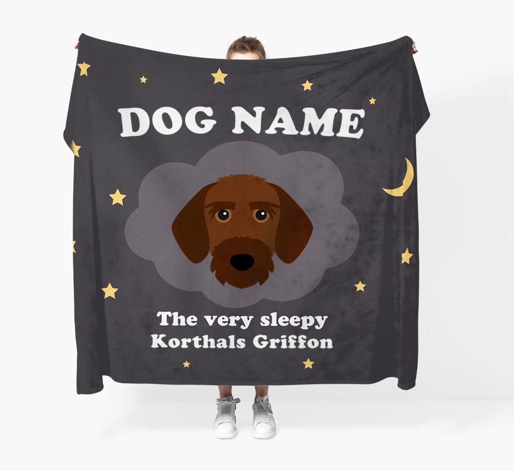 The Very Sleepy...: - Personalized {breedFullName} Throw Blanket