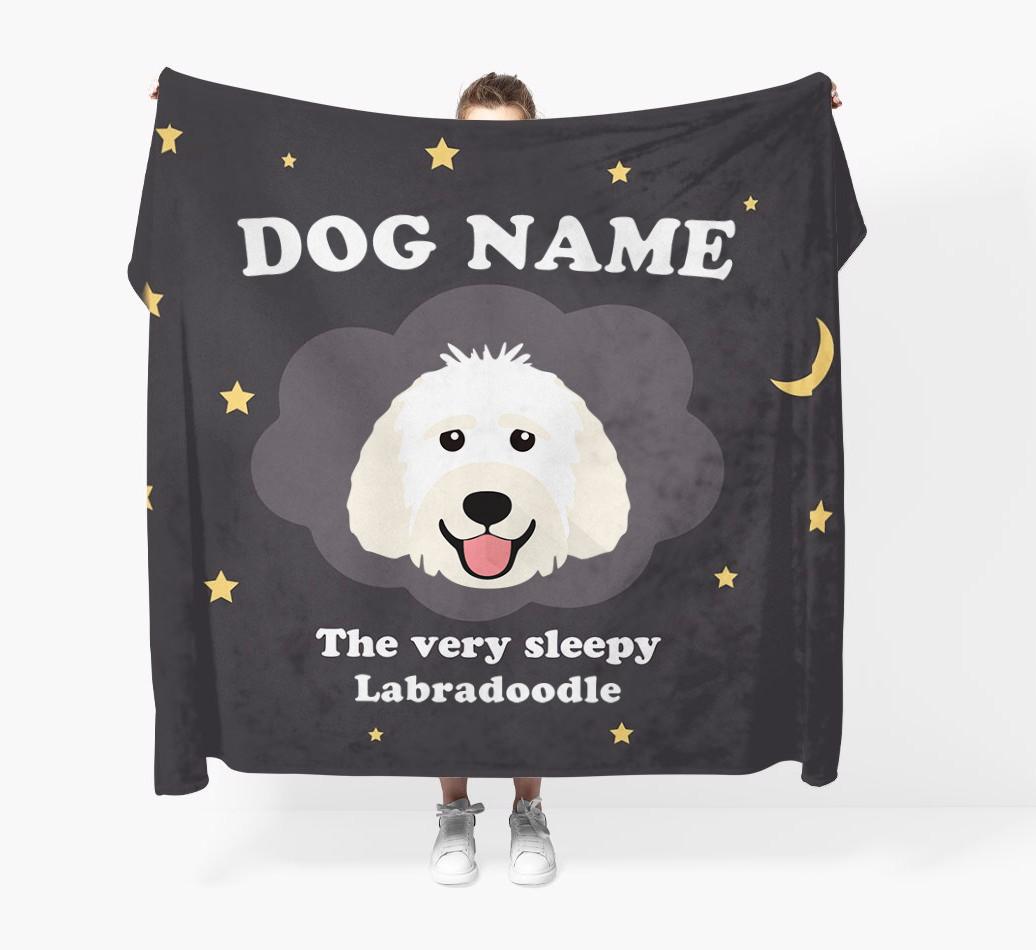 The Very Sleepy...: - Personalized {breedFullName} Throw Blanket