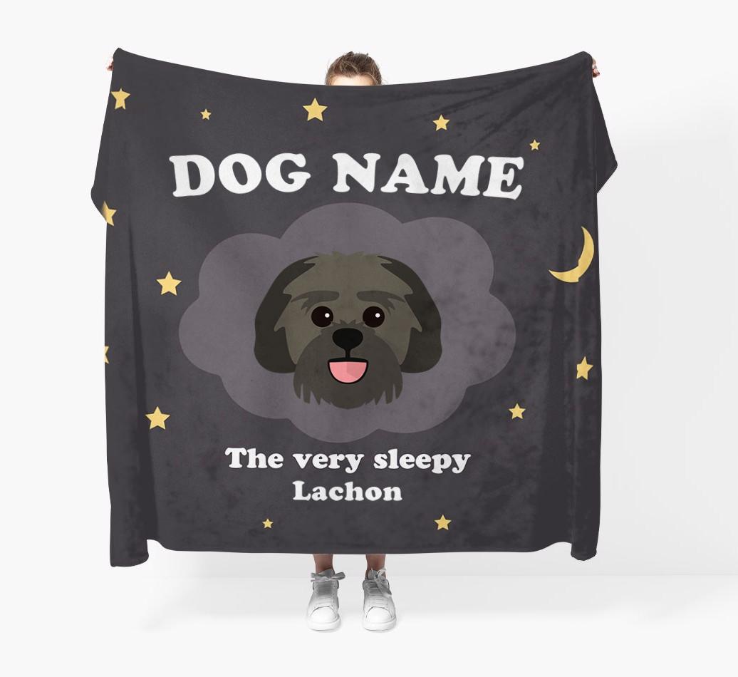 The Very Sleepy...: - Personalized {breedFullName} Throw Blanket