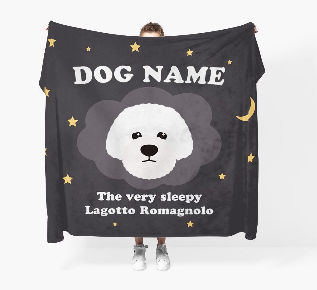 The Very Sleepy...: - Personalized {breedFullName} Throw Blanket