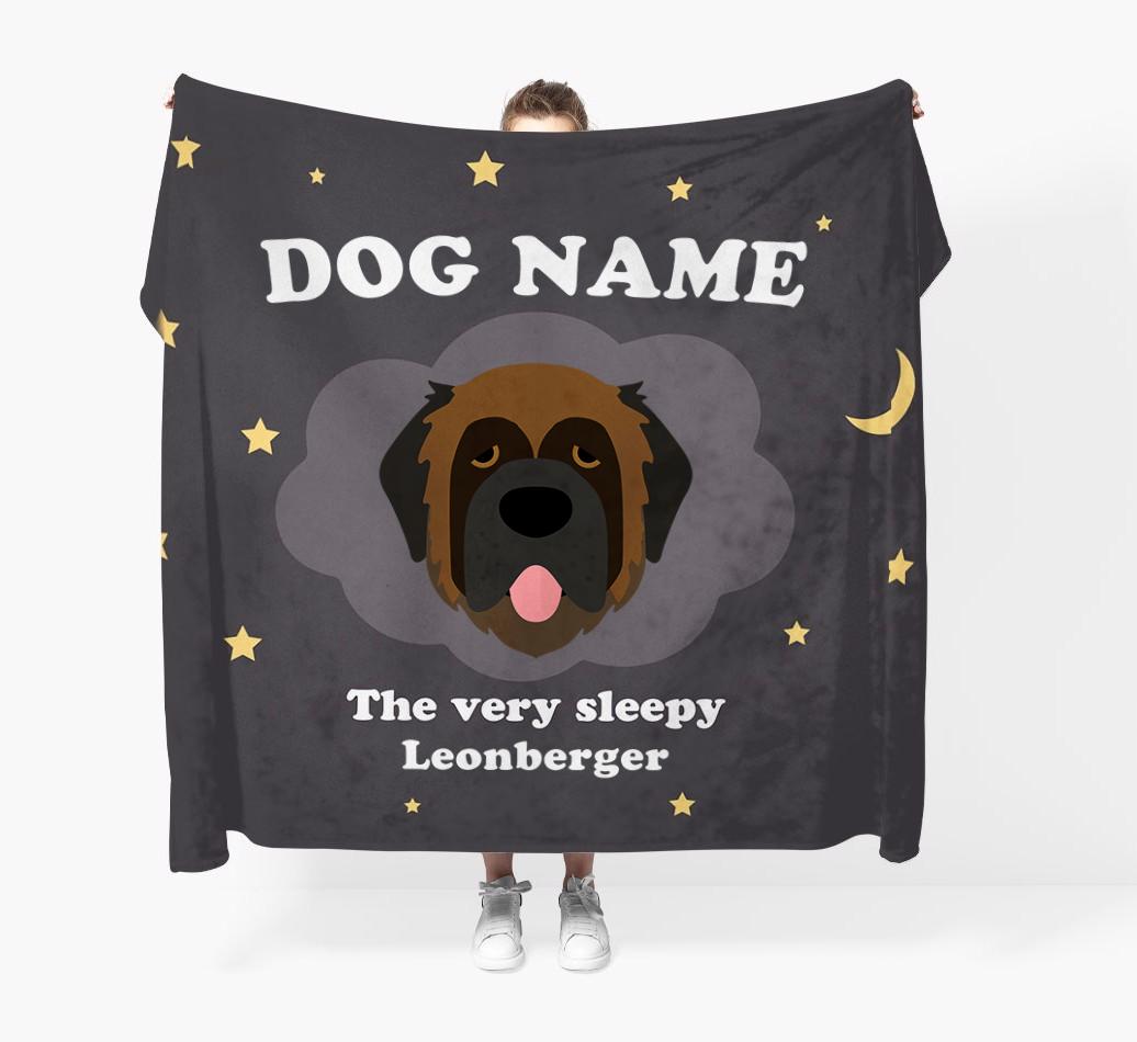 The Very Sleepy...: - Personalized {breedFullName} Throw Blanket