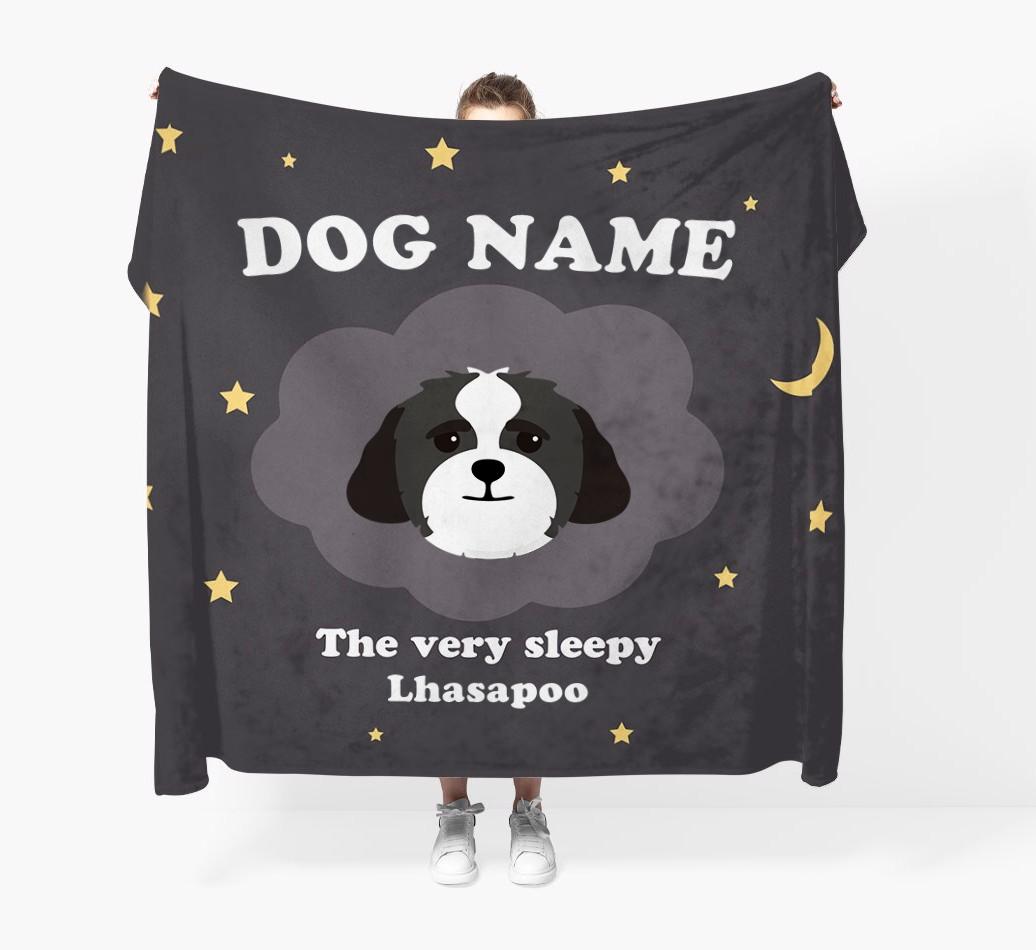 The Very Sleepy...: - Personalized {breedFullName} Throw Blanket