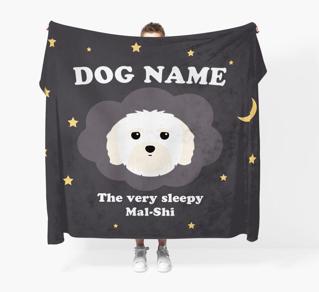 The Very Sleepy...: - Personalized {breedFullName} Throw Blanket