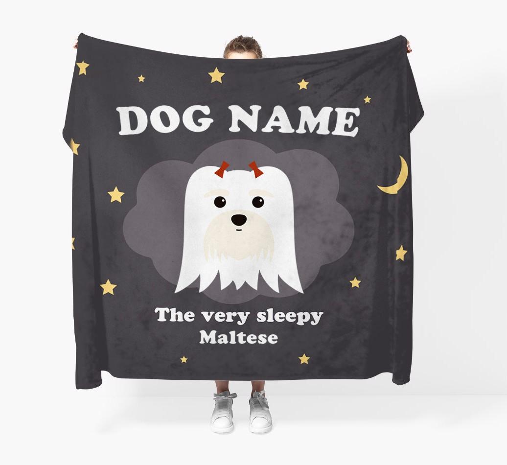 The Very Sleepy...: - Personalized {breedFullName} Throw Blanket