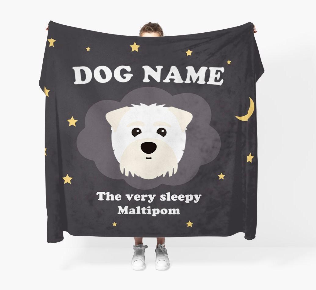 The Very Sleepy...: - Personalized {breedFullName} Throw Blanket