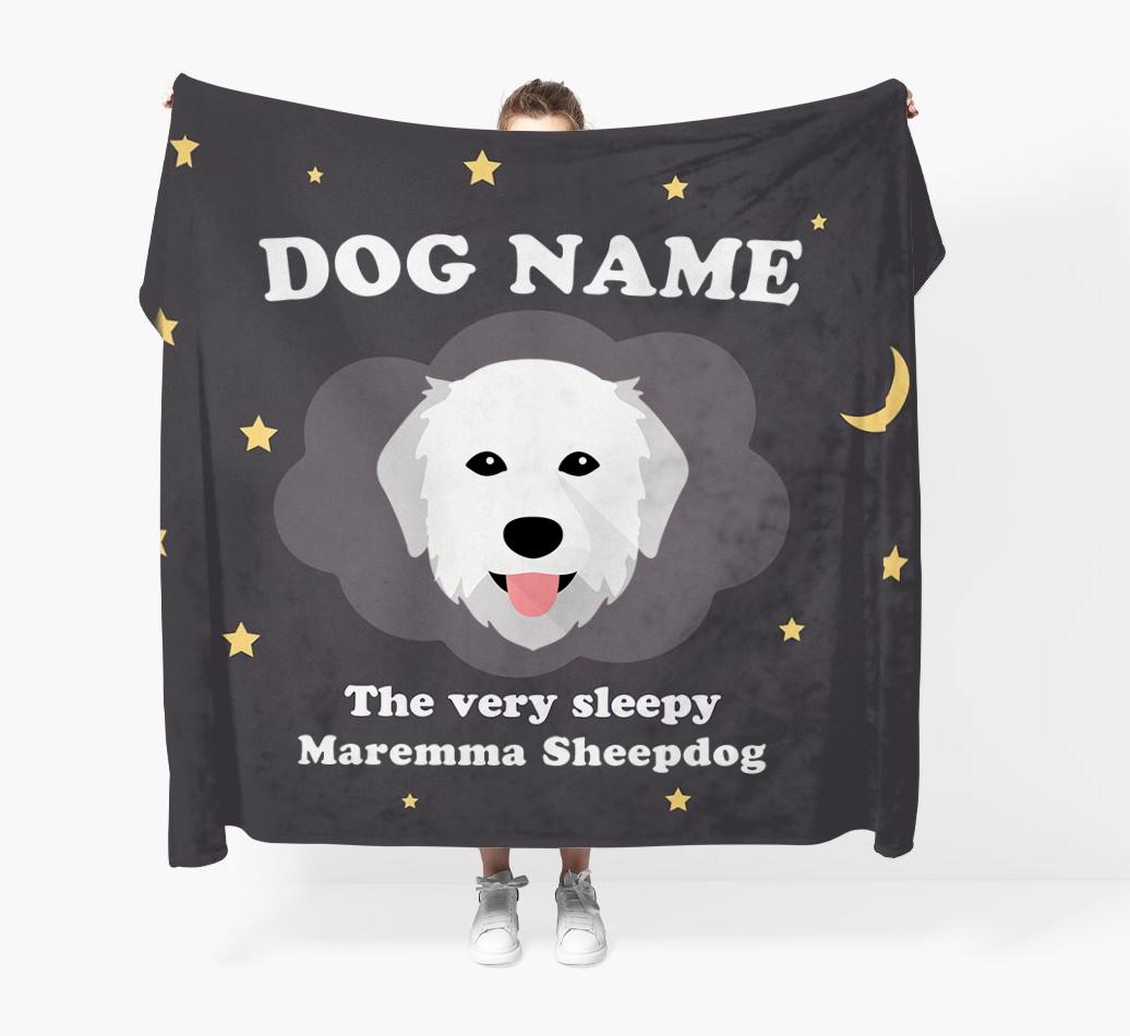 The Very Sleepy...: - Personalized {breedFullName} Throw Blanket