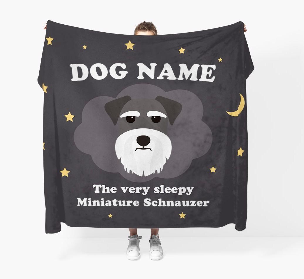The Very Sleepy...: - Personalized {breedFullName} Throw Blanket