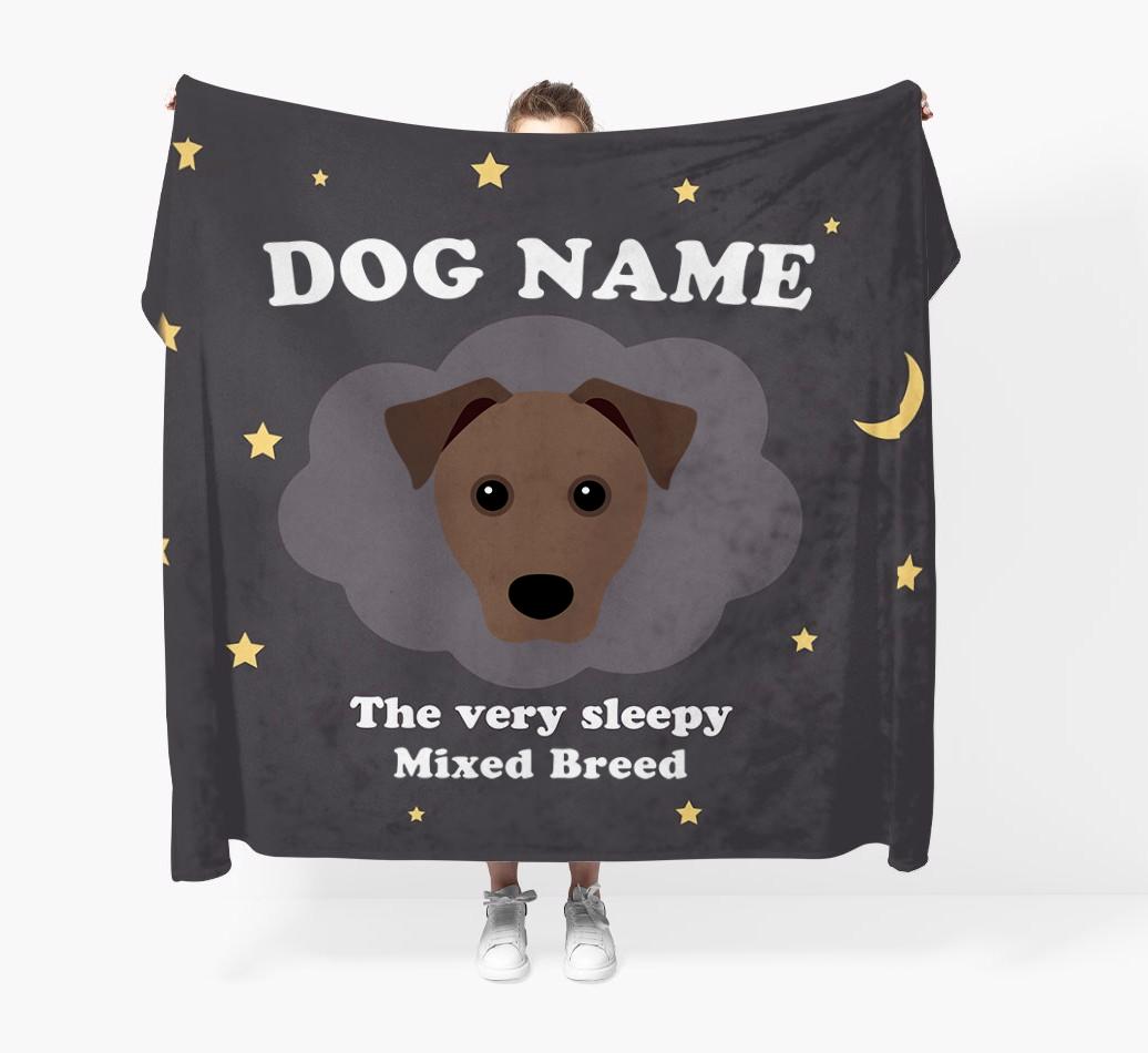 The Very Sleepy...: - Personalized {breedFullName} Throw Blanket