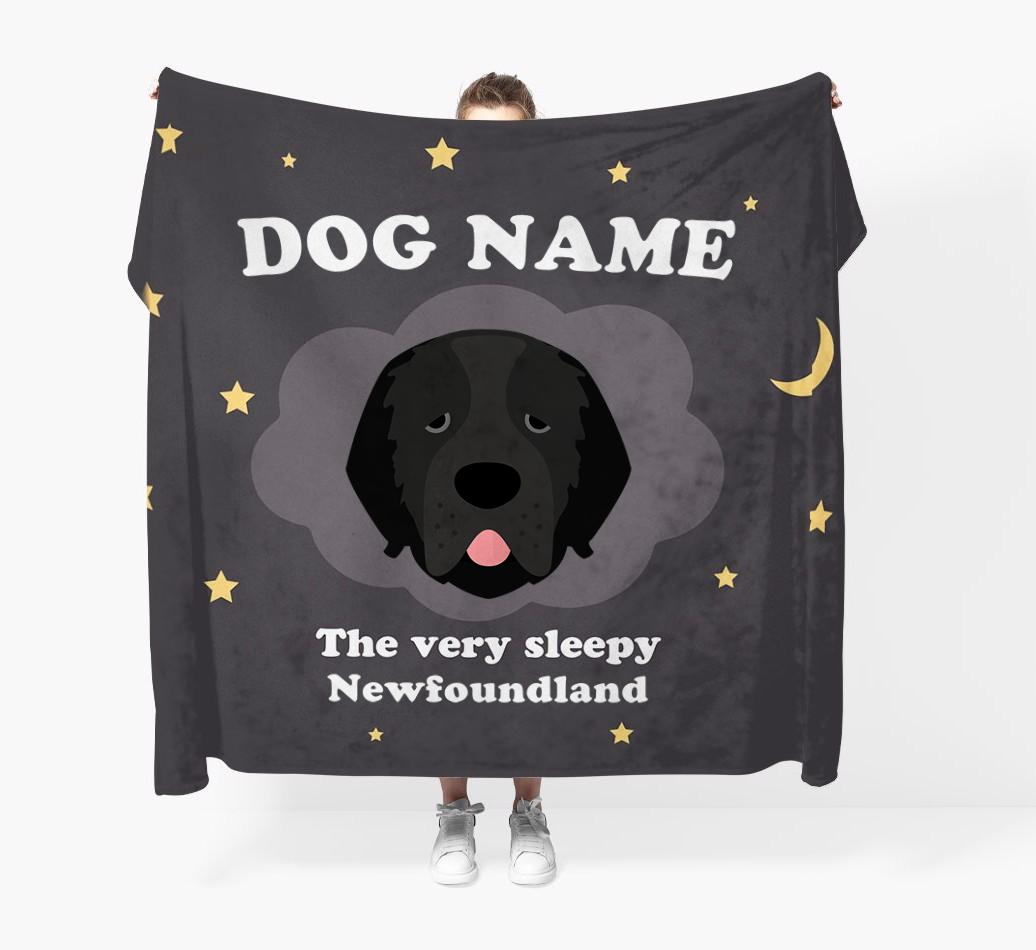 The Very Sleepy...: - Personalized {breedFullName} Throw Blanket