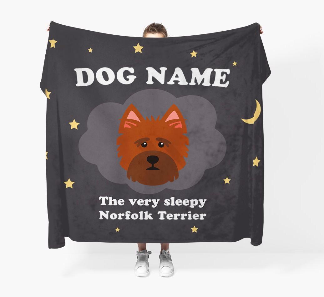 The Very Sleepy...: - Personalized {breedFullName} Throw Blanket