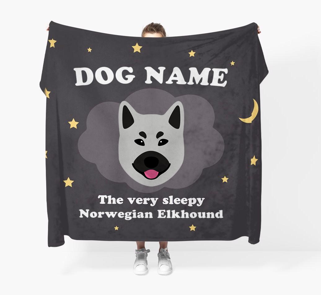 The Very Sleepy...: - Personalized {breedFullName} Throw Blanket