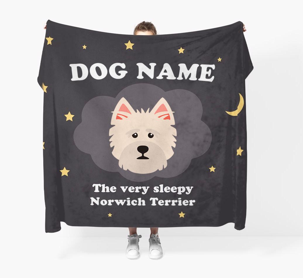The Very Sleepy...: - Personalized {breedFullName} Throw Blanket