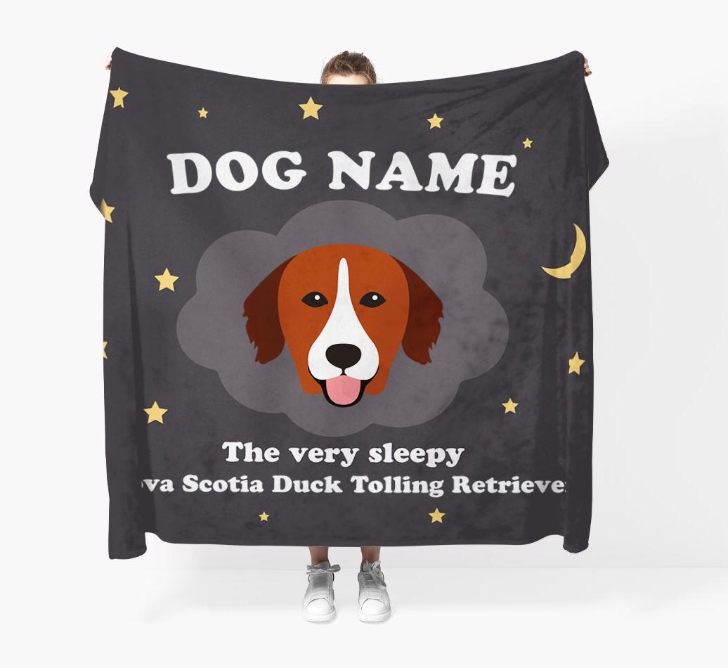 The Very Sleepy...: - Personalized {breedFullName} Throw Blanket