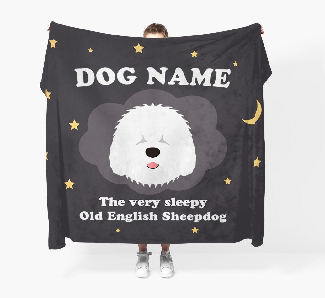 The Very Sleepy...: - Personalized {breedFullName} Throw Blanket