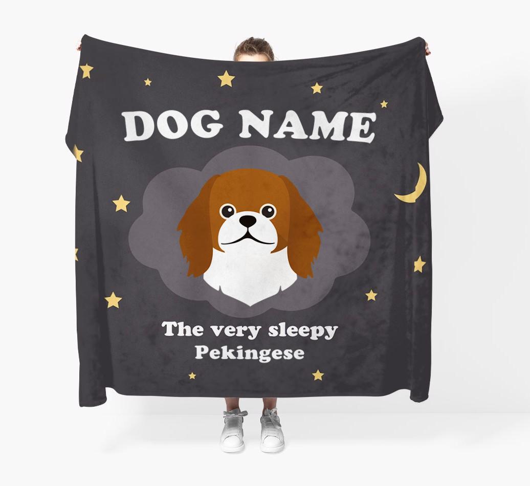 The Very Sleepy...: - Personalized {breedFullName} Throw Blanket