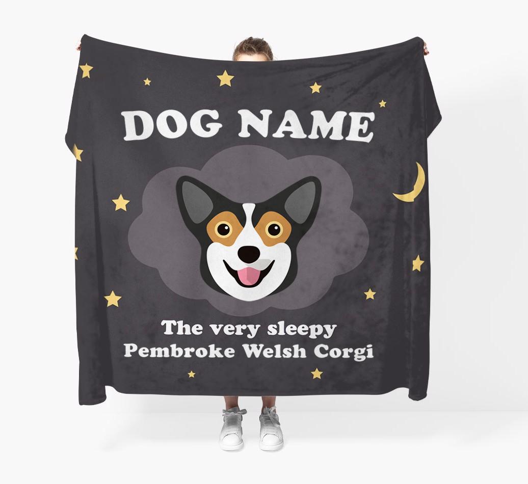 The Very Sleepy...: - Personalized {breedFullName} Throw Blanket