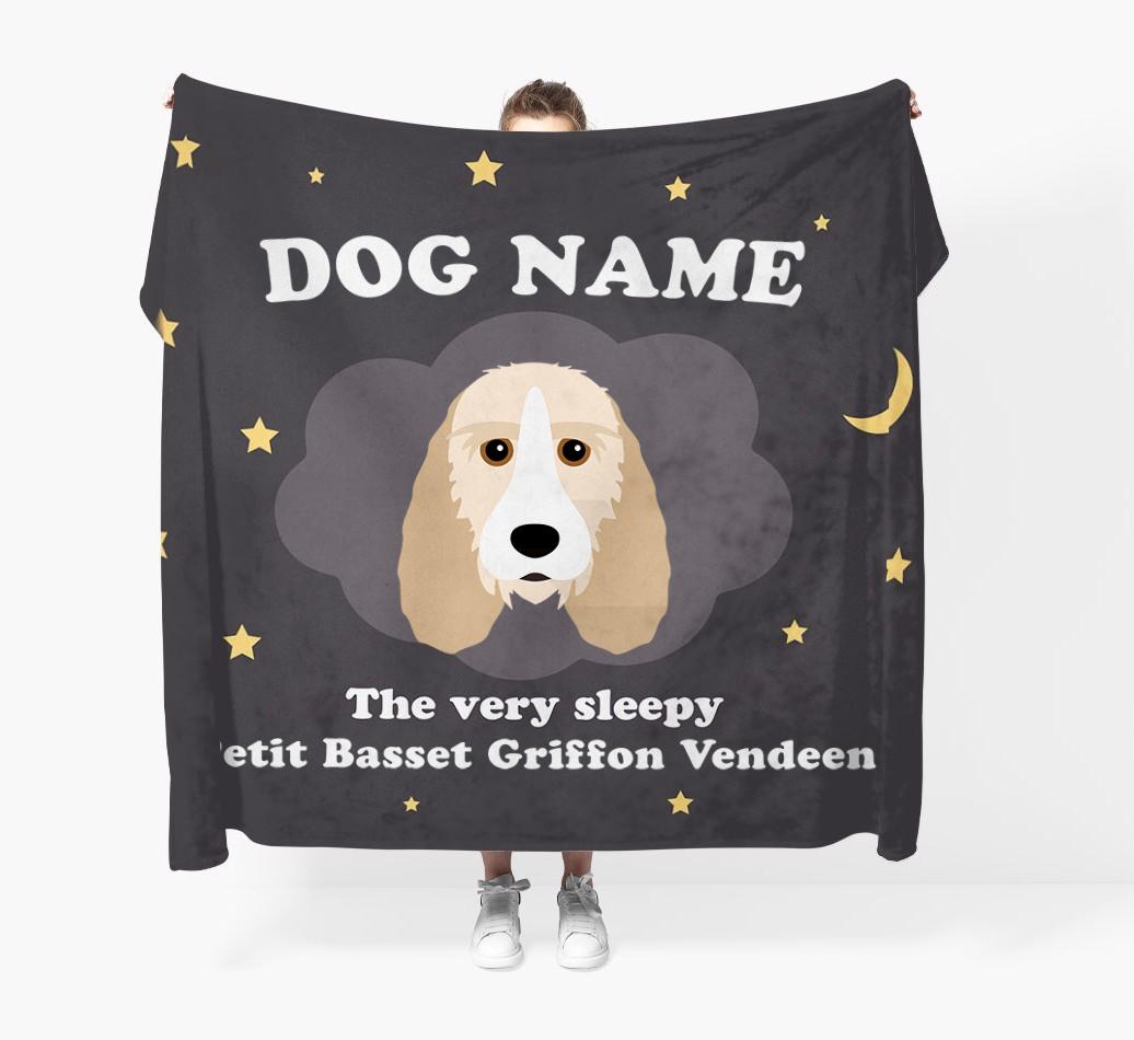 The Very Sleepy...: - Personalized {breedFullName} Throw Blanket