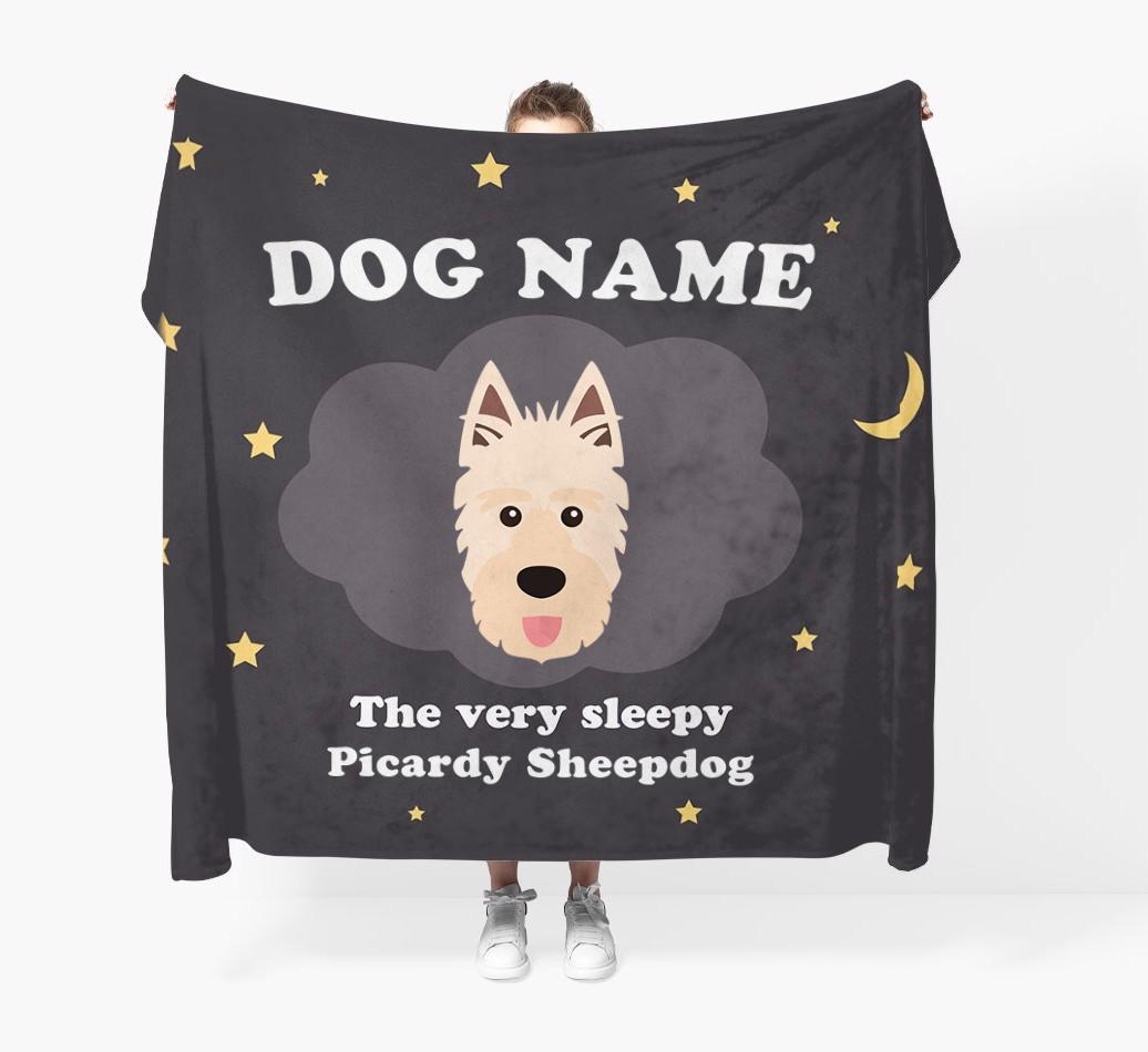 The Very Sleepy...: - Personalized {breedFullName} Throw Blanket