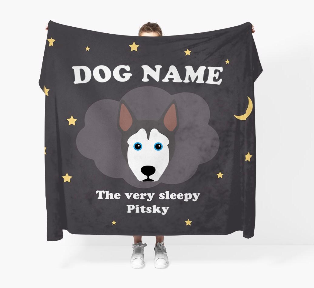 The Very Sleepy...: - Personalized {breedFullName} Throw Blanket