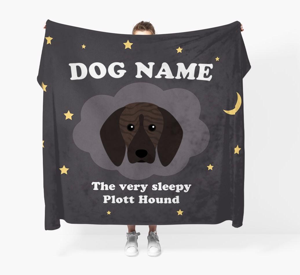 The Very Sleepy...: - Personalized {breedFullName} Throw Blanket
