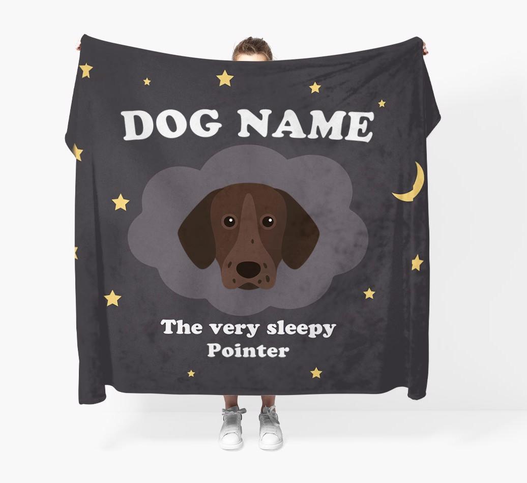 The Very Sleepy...: - Personalized {breedFullName} Throw Blanket