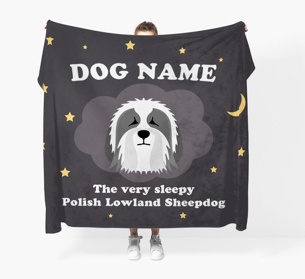 The Very Sleepy...: - Personalized {breedFullName} Throw Blanket