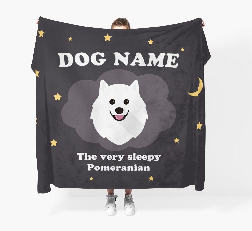 The Very Sleepy...: - Personalized {breedFullName} Throw Blanket
