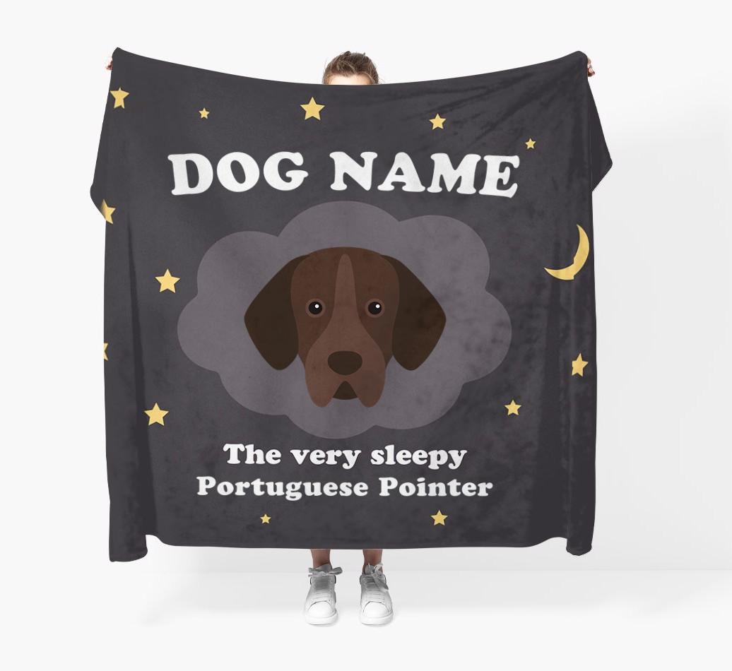 The Very Sleepy...: - Personalized {breedFullName} Throw Blanket