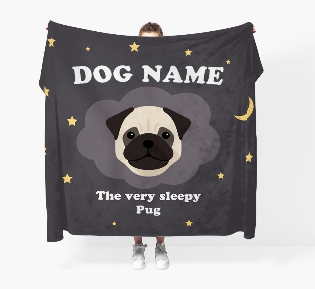 The Very Sleepy...: - Personalized {breedFullName} Throw Blanket