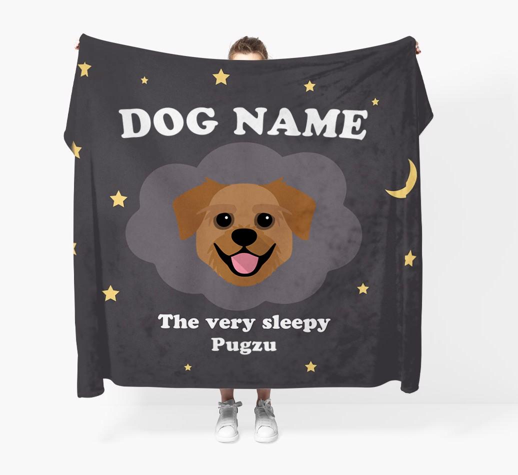 The Very Sleepy...: - Personalized {breedFullName} Throw Blanket