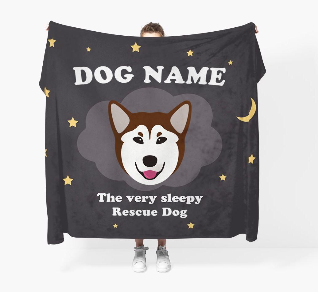 The Very Sleepy...: - Personalized {breedFullName} Throw Blanket