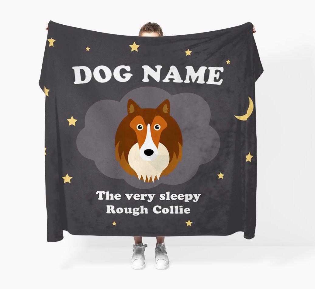 The Very Sleepy...: - Personalized {breedFullName} Throw Blanket