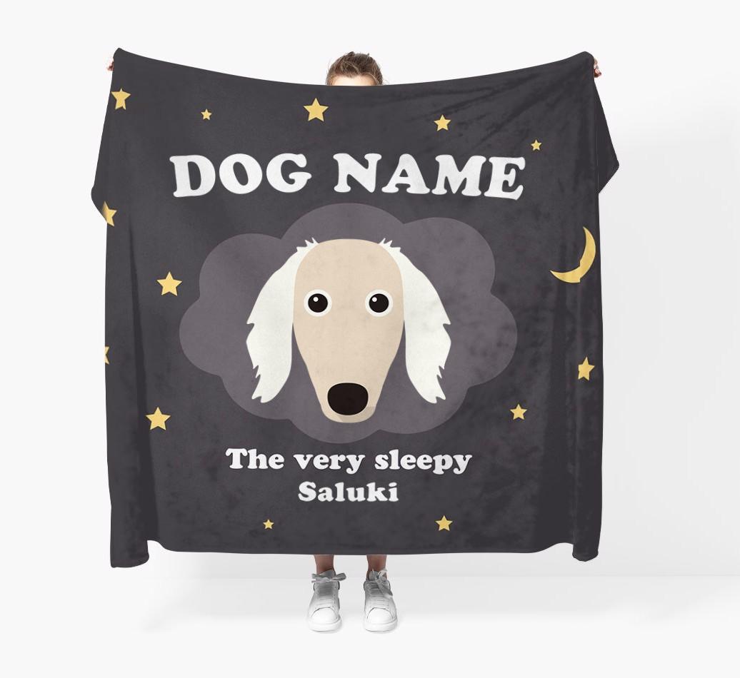 The Very Sleepy...: - Personalized {breedFullName} Throw Blanket