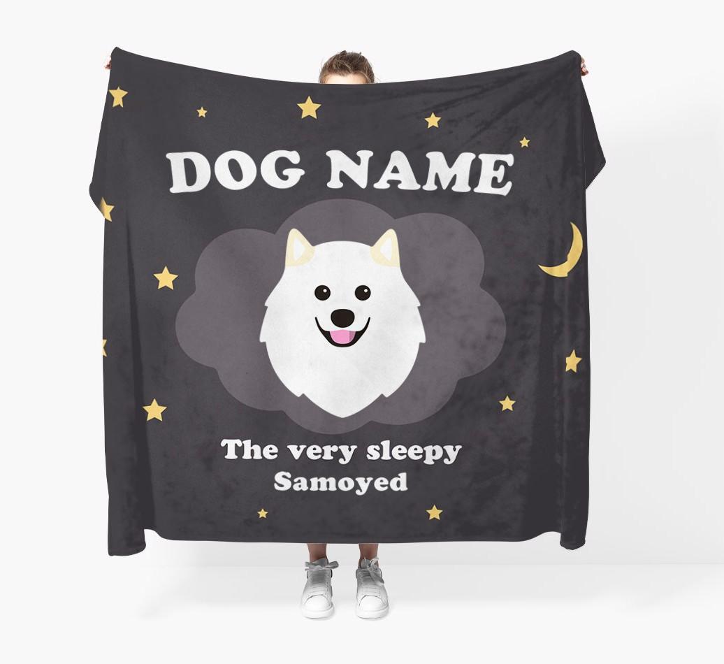 The Very Sleepy...: - Personalized {breedFullName} Throw Blanket
