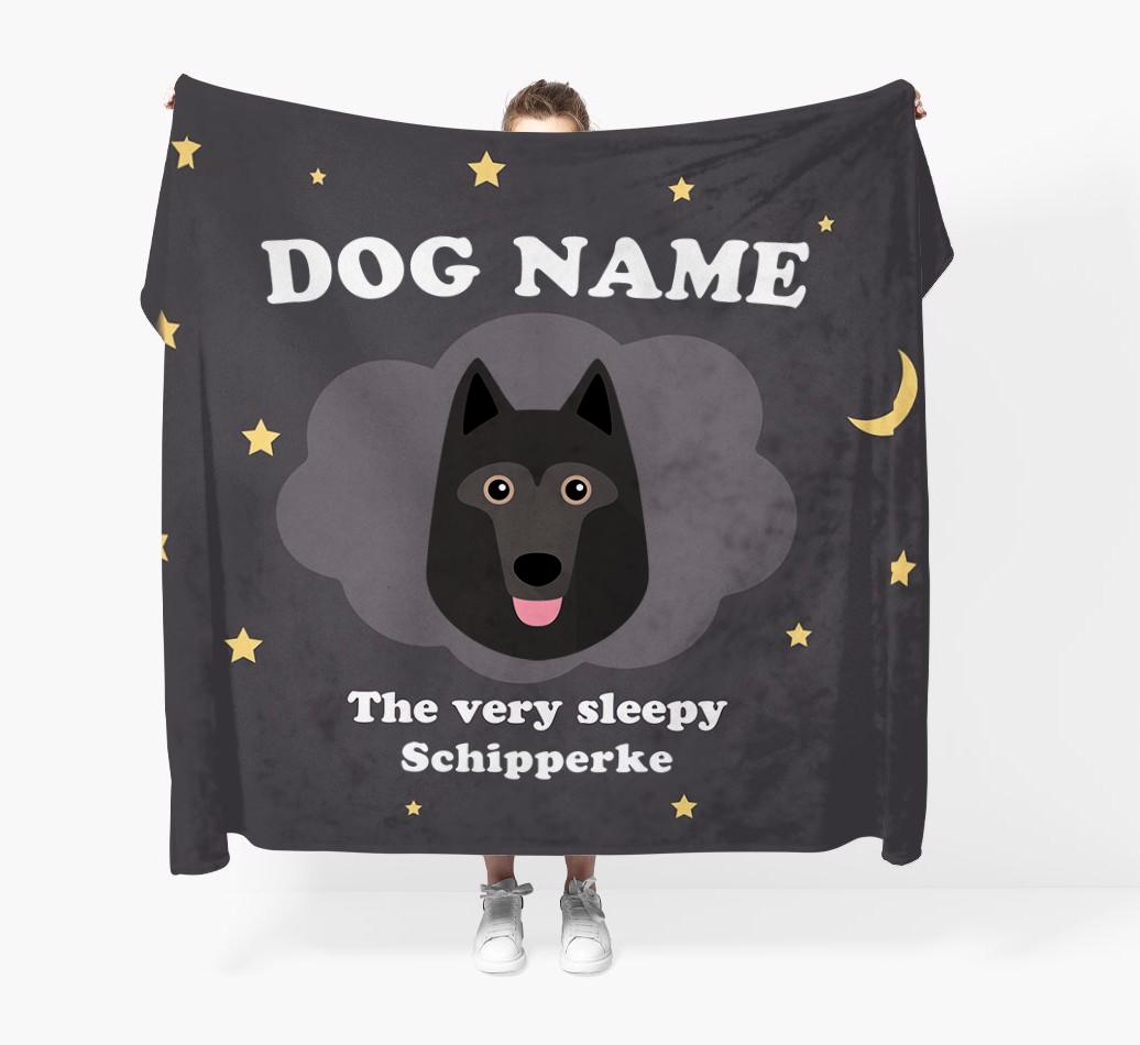 The Very Sleepy...: - Personalized {breedFullName} Throw Blanket