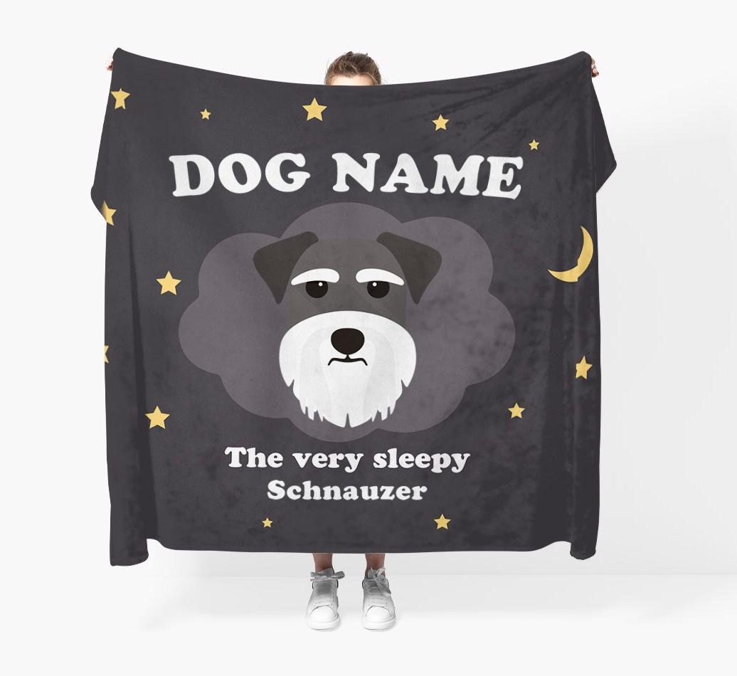The Very Sleepy...: - Personalized {breedFullName} Throw Blanket