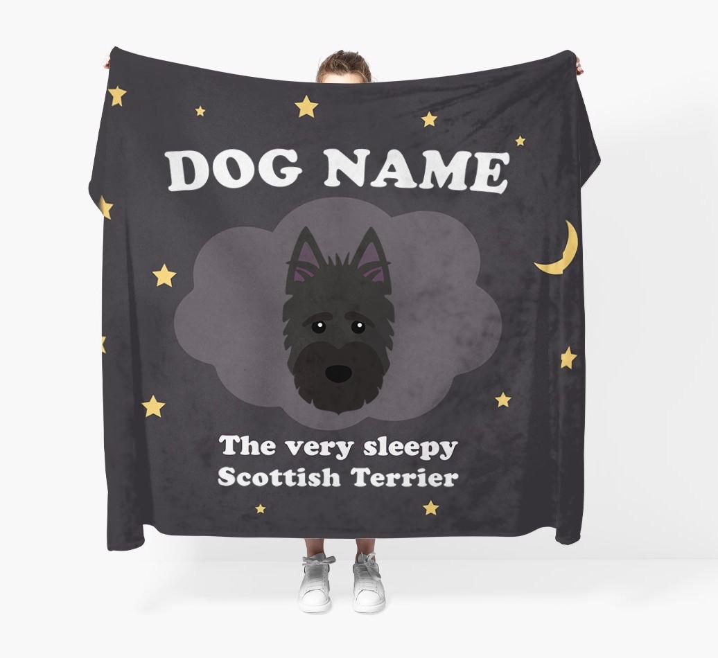 The Very Sleepy...: - Personalized {breedFullName} Throw Blanket